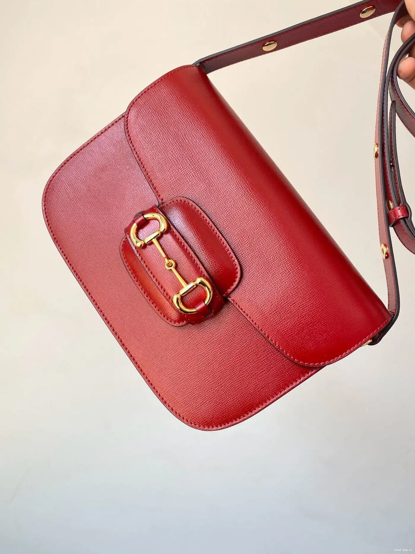First bag ru 1955 shoulder Horsebit GUCCI bag 0624